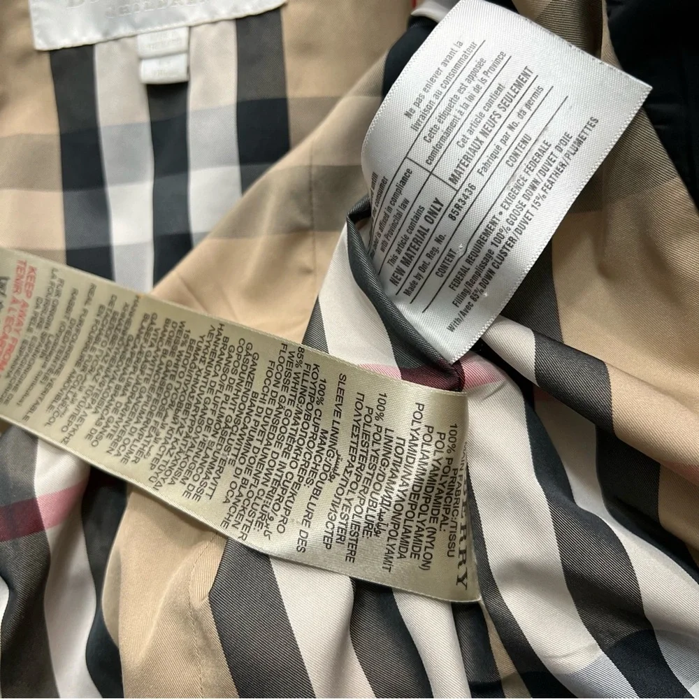 Burberry Yellow Kids Raincoat with Check Lining